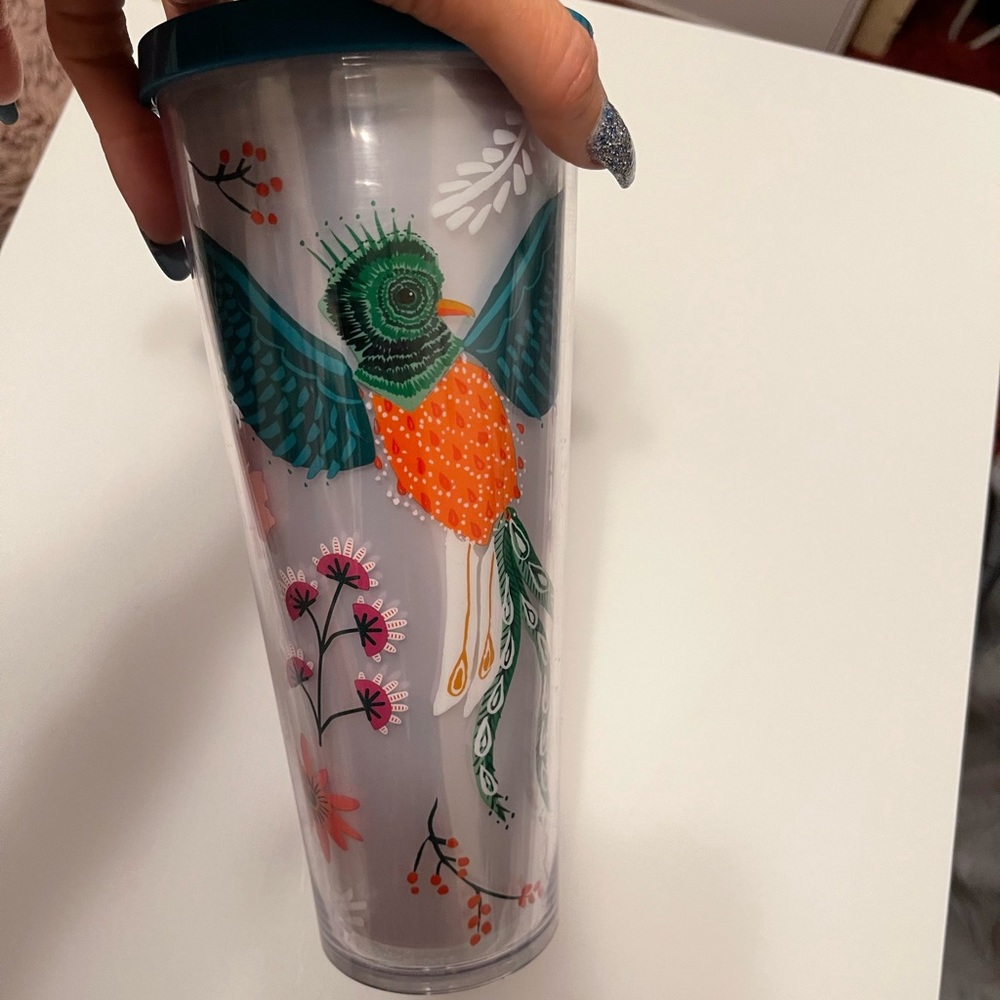 RARE Starbucks tumbler cup! Quetzal Bird